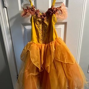 Golden Yellow Ballet Dance Costume